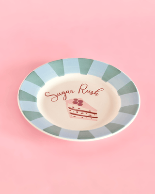 Sugar Rush Handpainted Ceramic Dessert Plate 16.5 Cm