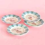 Sugar Rush Handpainted Ceramic Dessert Plate - Set of 4