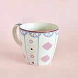 Sundrop Handpainted Ceramic Coffee Mug With Lid 385 ml
