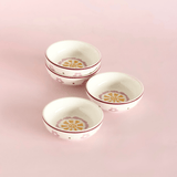 Sundrop Handpainted Ceramic Nut Bowl - Set of 4
