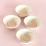 Sundrop Handpainted Ceramic Nut Bowl - Set of 4