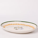 Sundrop Handpainted Ceramic Oval Plate & Nutbowl