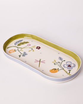 Sundrop Handpainted Ceramic Oval Platter