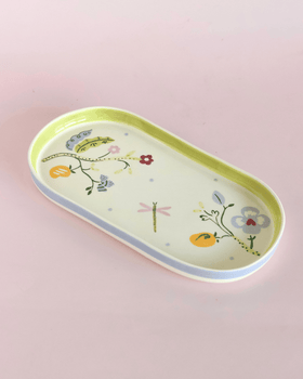 Sundrop Handpainted Ceramic Oval Platter