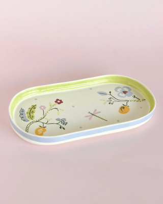 Sundrop Handpainted Ceramic Oval Platter