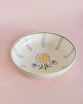 Sundrop Handpainted Ceramic Pasta Bowl 21cm