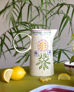 Sundrop Handpainted Ceramic Pitcher
