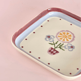 Sundrop Handpainted Ceramic Square Platter 20.5 cm