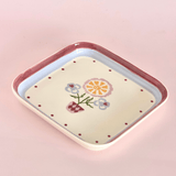 Sundrop Handpainted Ceramic Square Platter 20.5 cm