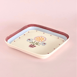 Sundrop Handpainted Ceramic Square Platter 20.5 cm