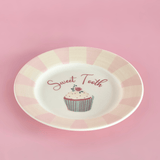 Sweet Tooth Handpainted Ceramic Dessert Plate 16.5 cm | The Wishing Chair