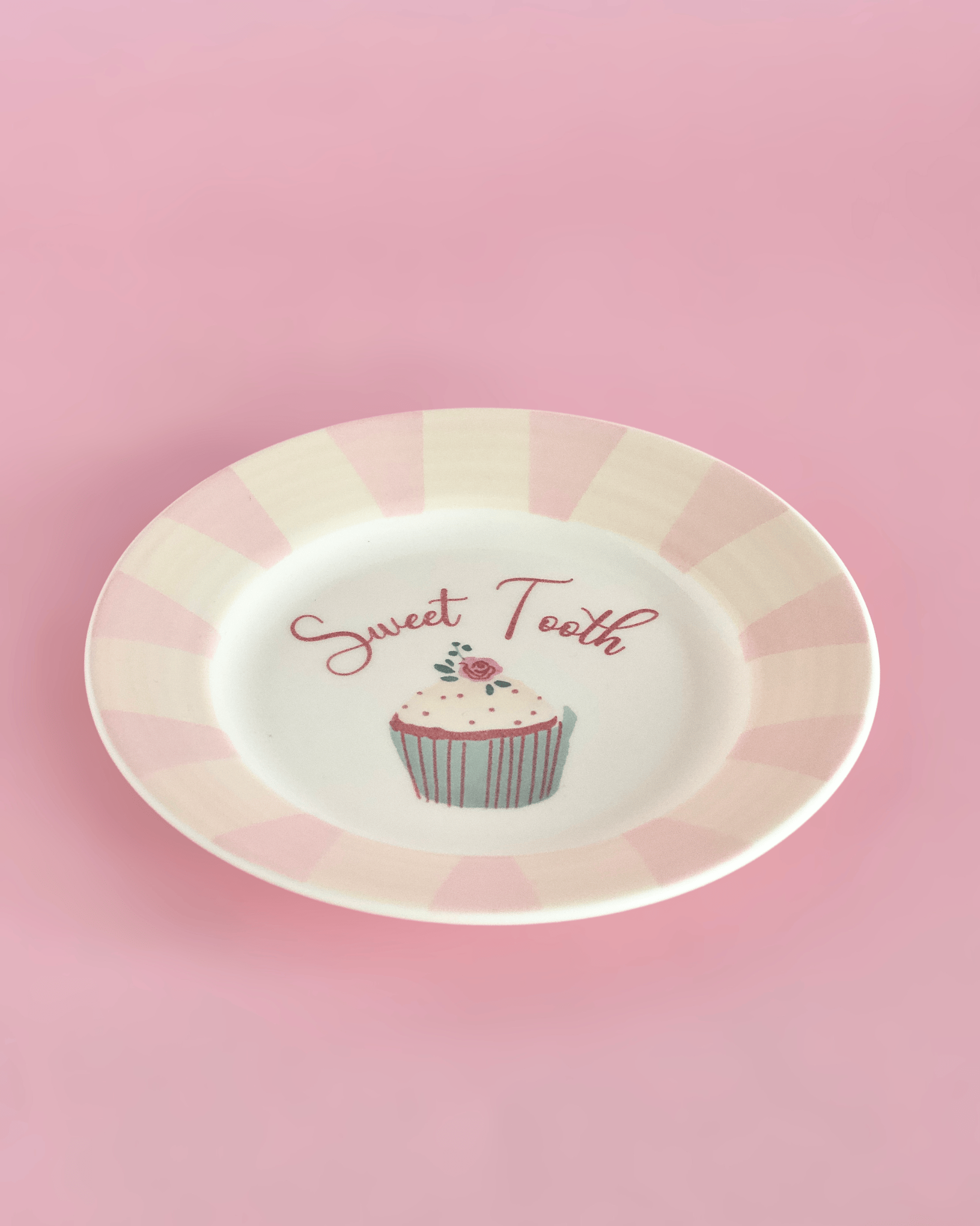 Sweet Tooth Handpainted Ceramic Dessert Plate 16.5 cm | The Wishing Chair
