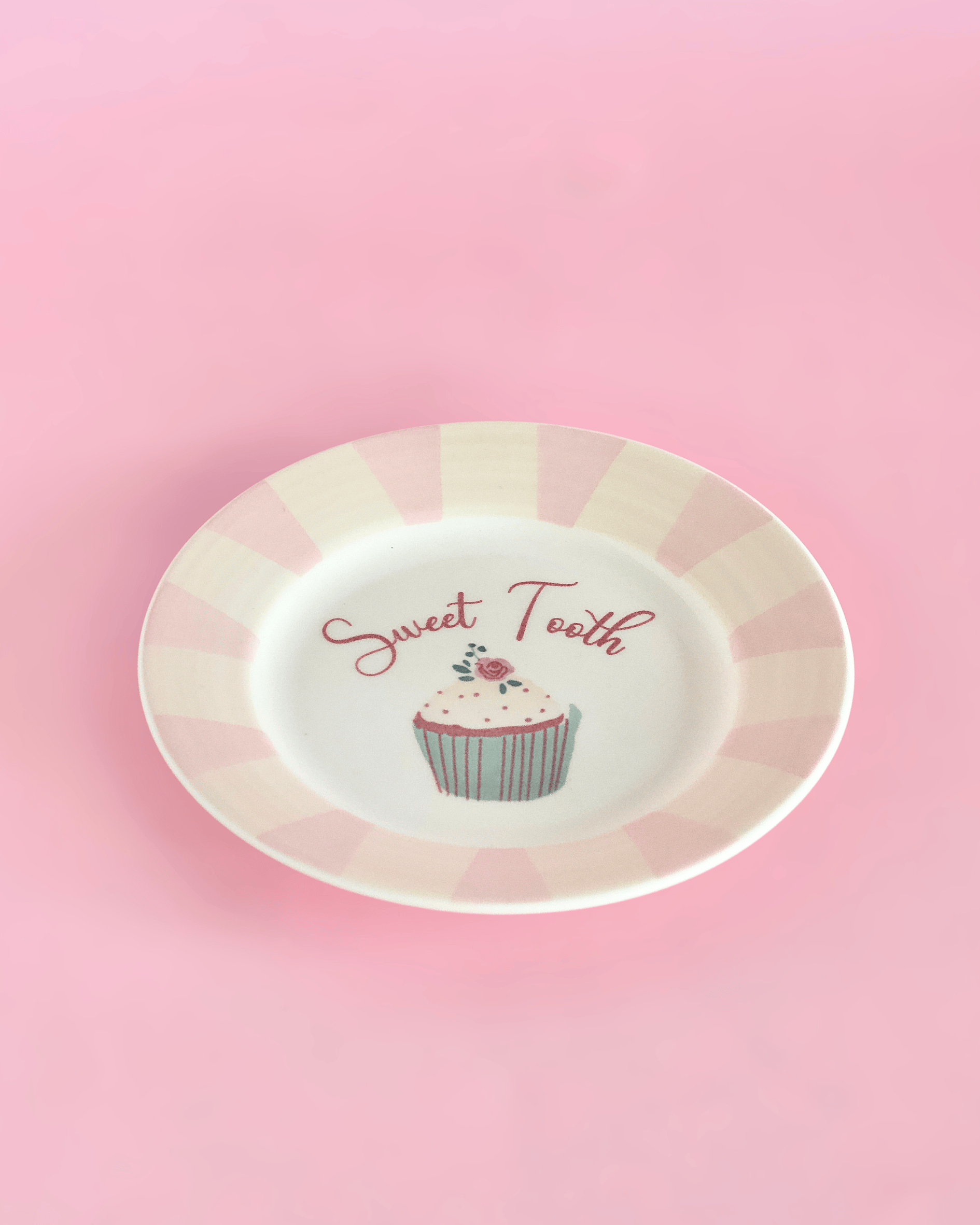 Sweet Tooth Handpainted Ceramic Dessert Plate - Set of 4 | The Wishing Chair