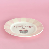 Sweet Tooth Handpainted Ceramic Dessert Plate - Set of 4 | The Wishing Chair
