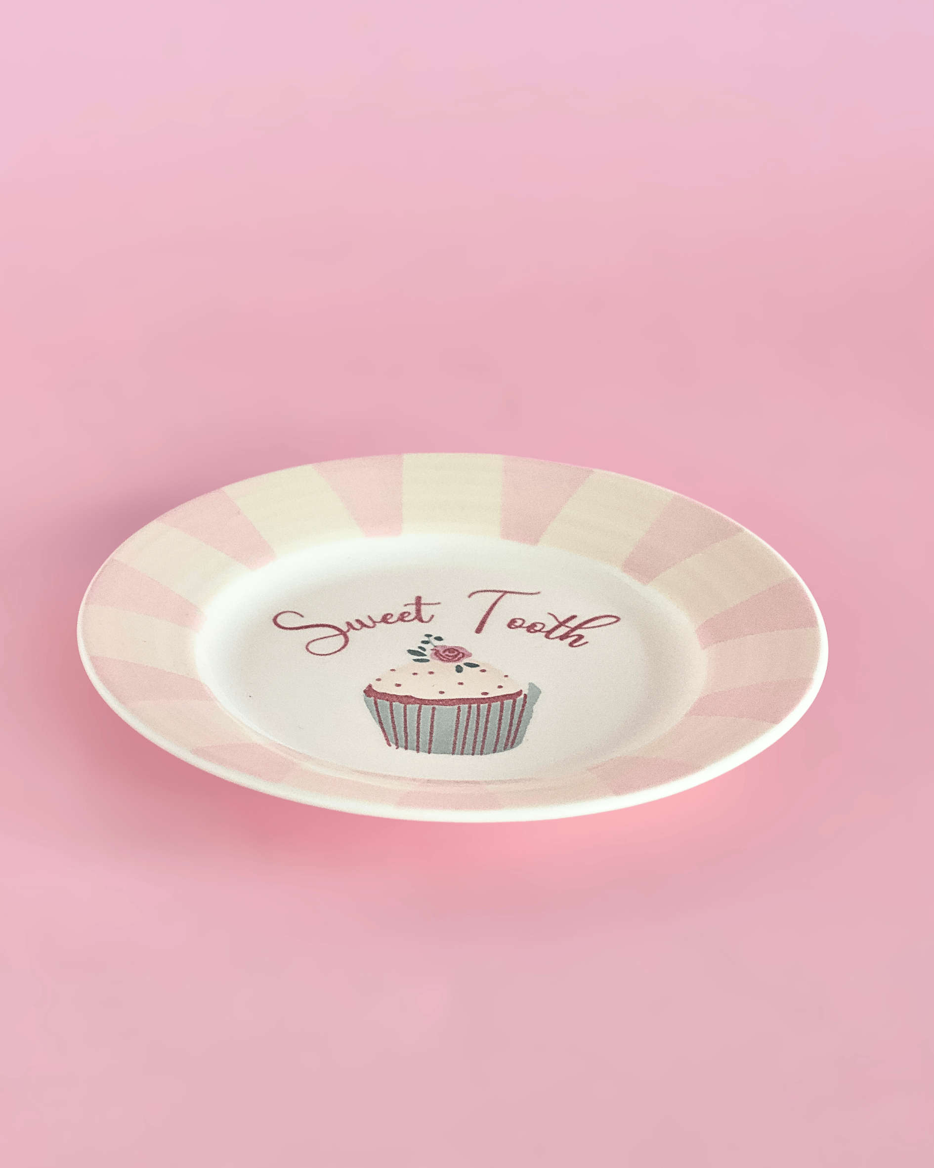 Sweet Tooth Handpainted Ceramic Dessert Plate - Set of 4 | The Wishing Chair