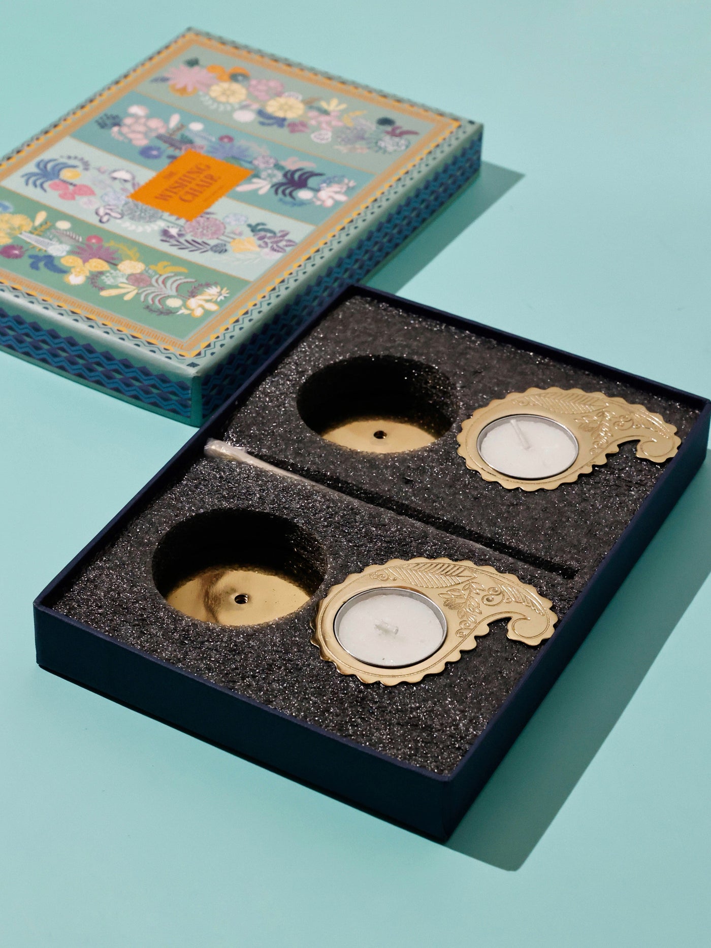 Swirl Tealight Holders with Stand Gift Box - Set of 2
