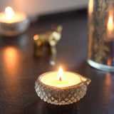 T- light holder Silver Sparkles Diya