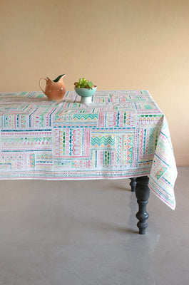 table cover Boheme Cotton Table Cover - 6 Seater