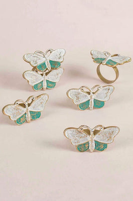 Table Line & Accessories Batty The Butterfly Napkin Ring  Set of 6