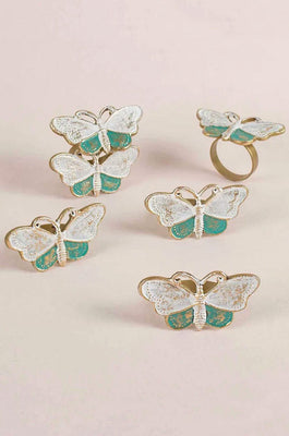 Table Line & Accessories Batty The Butterfly Napkin Ring  Set of 6