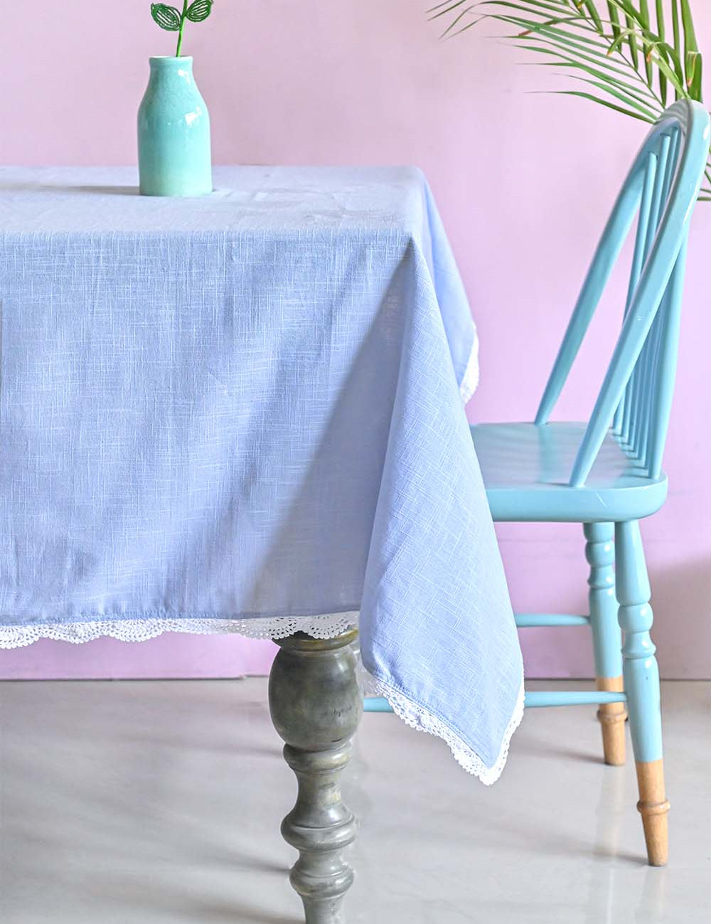Table linen & Accessories 8 SEATER Silver Mist Hand Crochet Table Cloth -4/6/8 seater