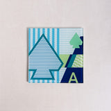 Table linen & Accessories Ace Toughened Glass Coasters - Set of 4 - Green