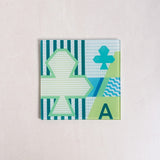 Table linen & Accessories Ace Toughened Glass Coasters - Set of 4 - Green