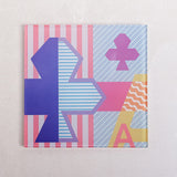 Table linen & Accessories Ace Toughened Glass Coasters - Set of 4 - Pink