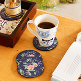 Table linen & Accessories Midnight Rose Wooden Coasters - Set of 4