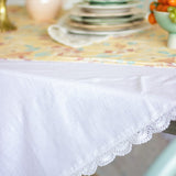 Table linen & Accessories White Prairie Hand Crochet Table Cloth