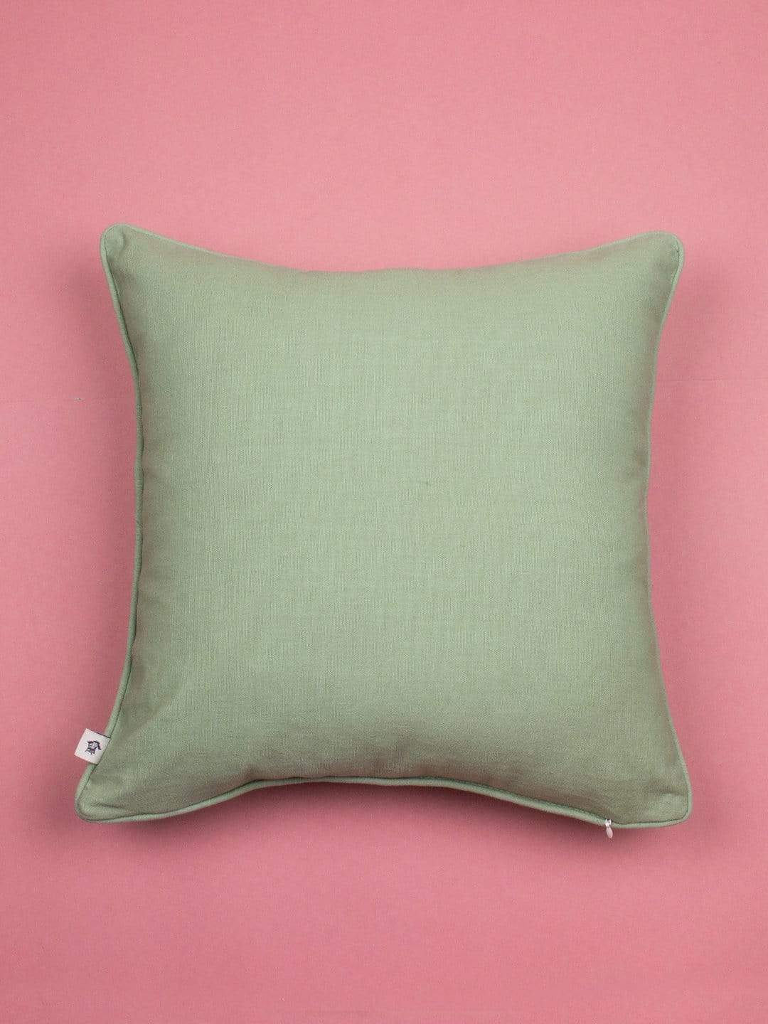 Tall Grass Embroidered Cushion Cover