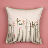 Tall Grass Embroidered Cushion Cover