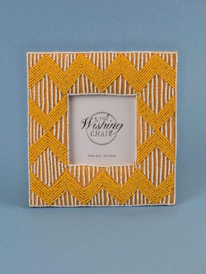 Tangelo Chevron Photo Frame