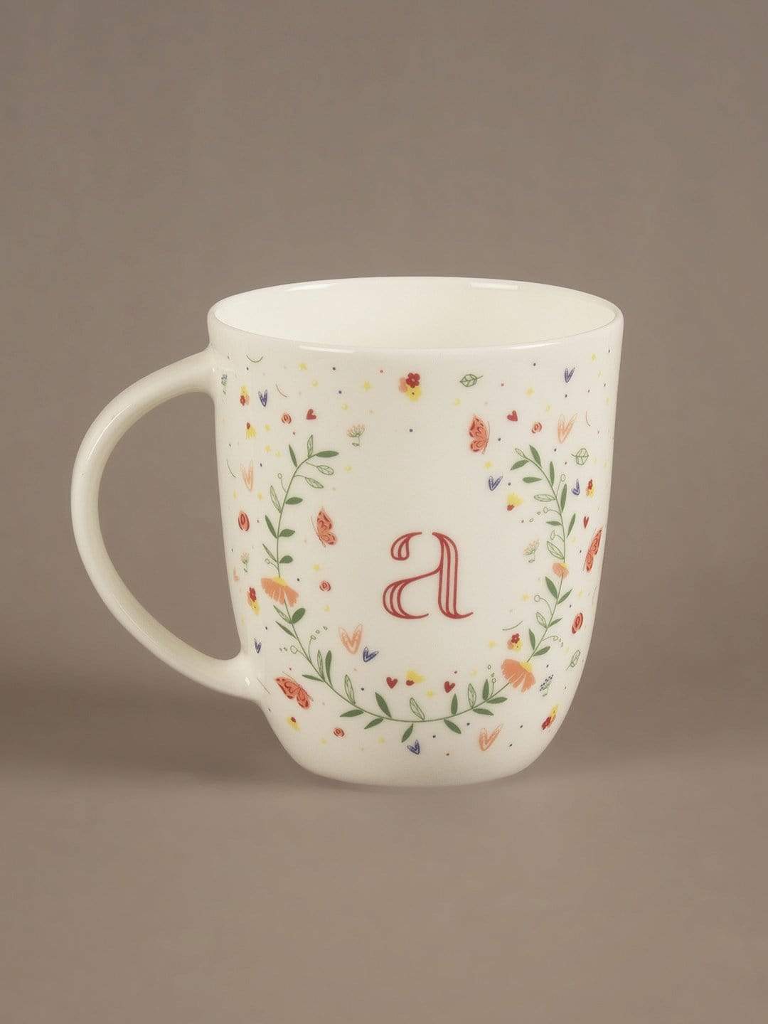 Tea cups & coffee mugs A Butterfly Monogram Mug- A To Z