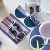 Tea cups & coffee mugs Amelia Hand painted Chai Mugs - Set Of 4