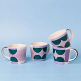 Tea cups & coffee mugs Amelia Hand painted Chai Mugs - Set Of 4