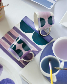 Tea cups & coffee mugs Amelia Handpainted Chai Mug