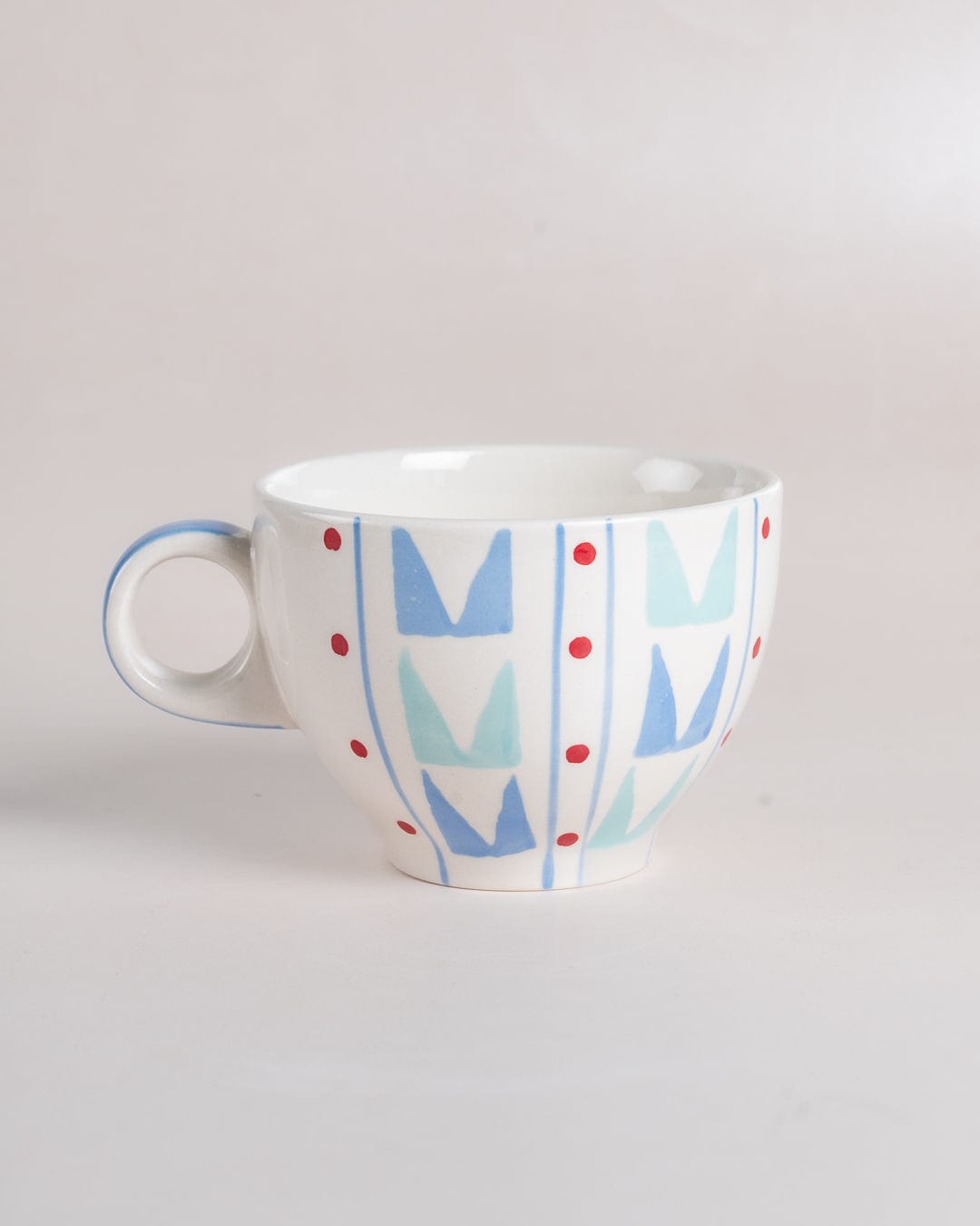 Tea cups & coffee mugs Arunya Hand painted Ceramic Teacup & Saucer -Set of 4