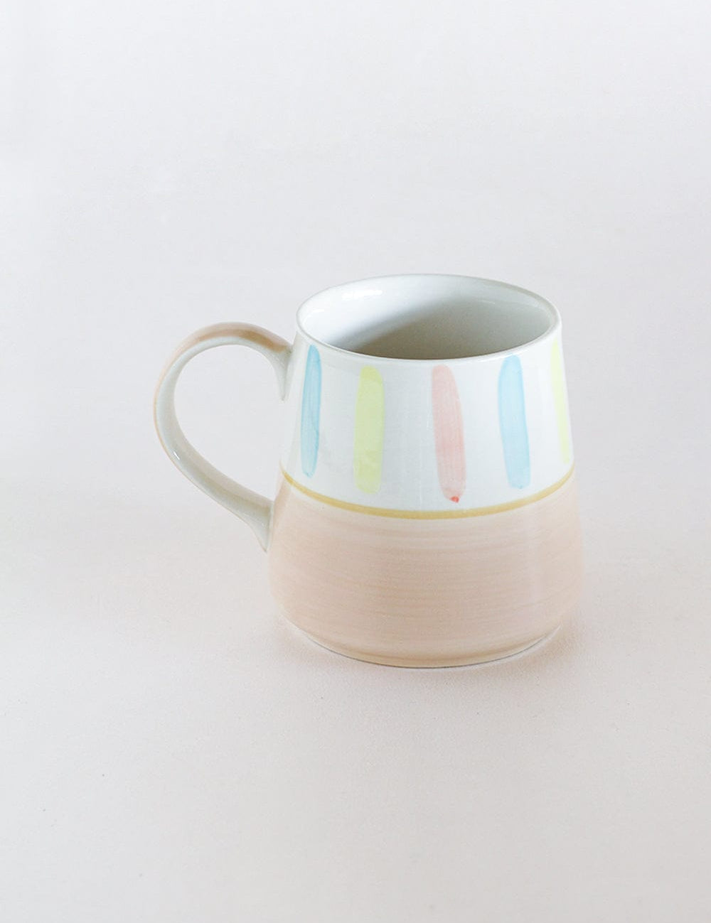 Tea cups & coffee mugs Beige - Coral Splash Hand painted Ceramic Mug