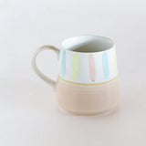 Tea cups & coffee mugs Beige - Coral Splash Hand painted Ceramic Mug