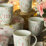 Tea cups & coffee mugs Butterfly Monogram Mug- A To Z