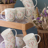 Tea cups & coffee mugs Butterfly Monogram Mug- A To Z