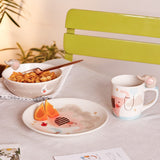 Tea cups & coffee mugs Ellie Handpainted Breakfast Set of 3