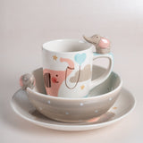 Tea cups & coffee mugs Ellie Handpainted Breakfast Set of 3