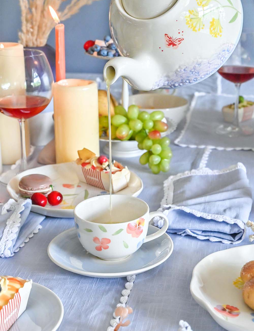 Tea cups & coffee mugs Forest Dreamscape Cup Saucer - Set of 4