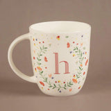 Tea cups & coffee mugs H Butterfly Monogram Mug- A To Z
