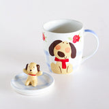 Tea cups & coffee mugs Hey Buddy Handpainted Hot Choco Mug with lid
