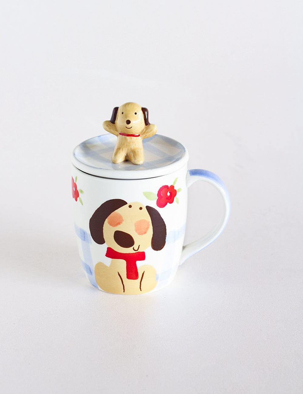 Tea cups & coffee mugs Hey Buddy Handpainted Hot Choco Mug with lid