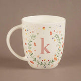 Tea cups & coffee mugs K Butterfly Monogram Mug- A To Z