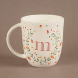 Tea cups & coffee mugs M Butterfly Monogram Mug- A To Z